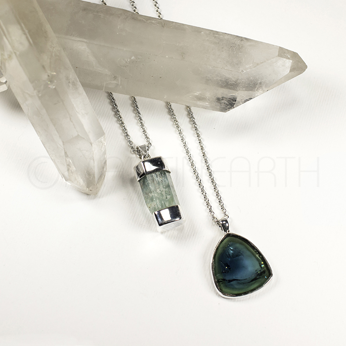 Blue Tourmaline Pendant
